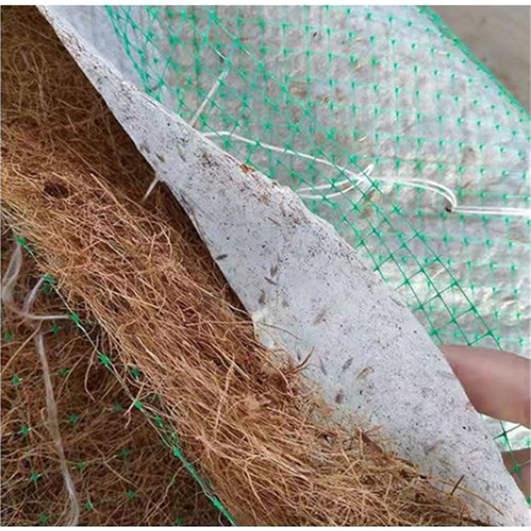 稻草秸秆纤维毯 湘潭护坡植被植草毯 植物纤维草毯