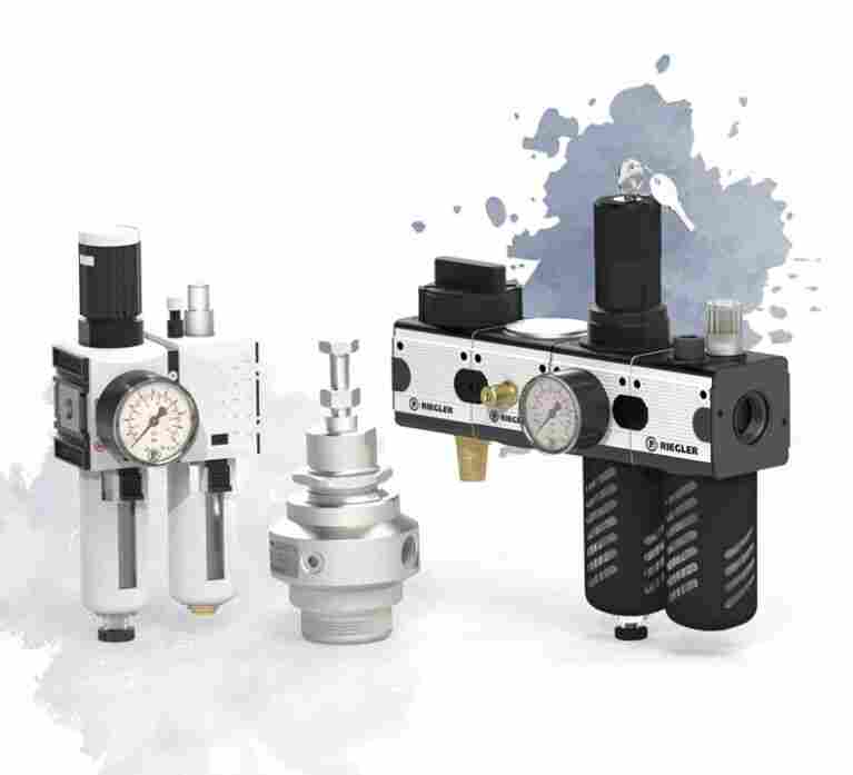 431.3612 莘默王工+德国进口RIEGLER 压缩空气处理调节