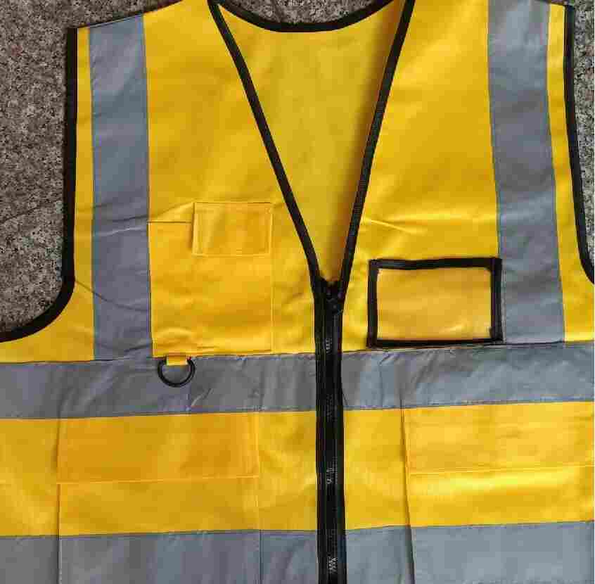 云南省德宏族芒市工地反光背心-施工人员衣服-施工劳保服