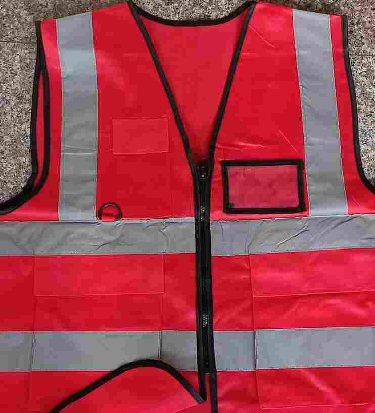 云南省德宏族芒市工地反光背心-施工人员衣服-施工劳保服