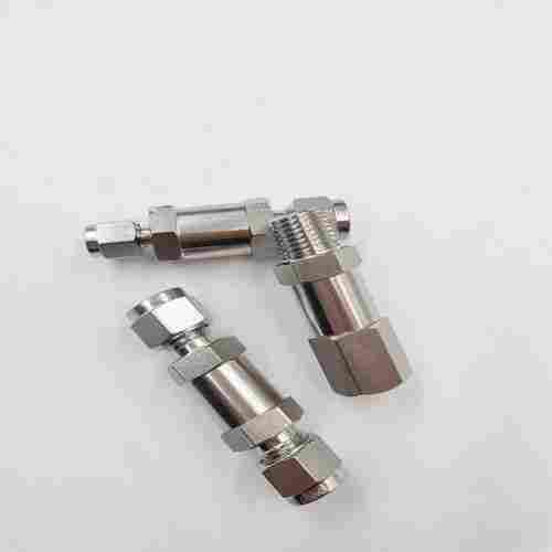 不锈钢双卡套直通单向阀316L耐腐蚀止逆阀