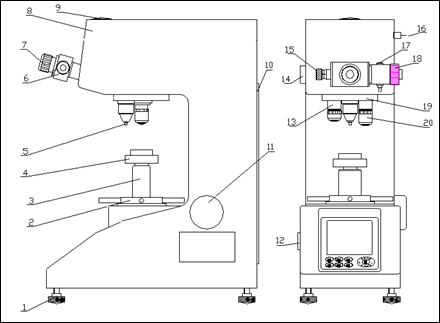 leeb里博自动转塔数显维氏硬度计HVS-50Z可测小型精密零件硬度
