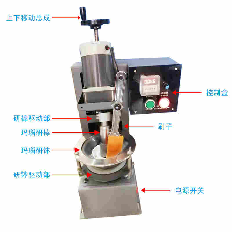 面向海外销售的JB-160玛瑙研钵式细研磨机