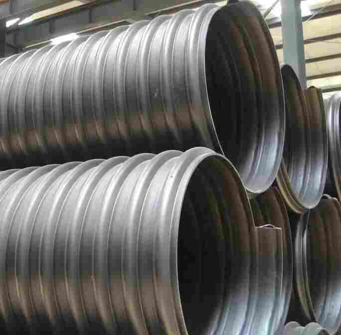 保山隆阳HDPE钢带管-HDPE钢带增强波纹管-DN500钢带管