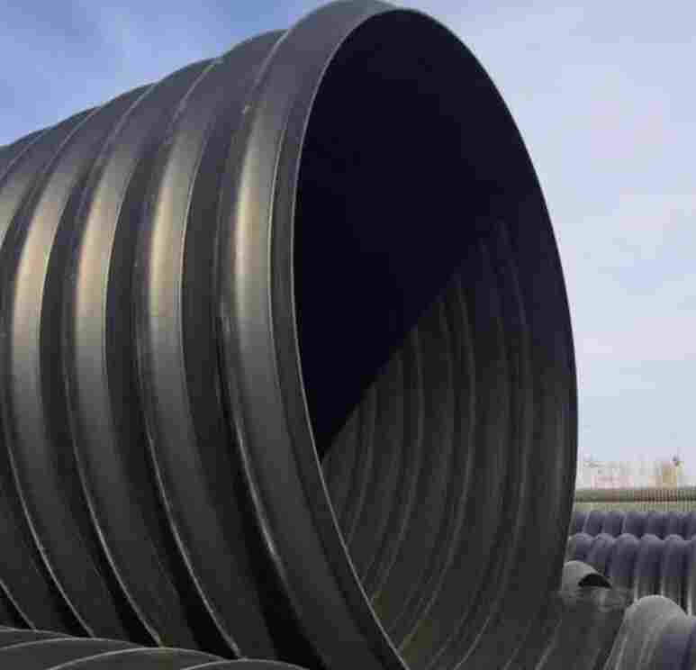 姚安HDPE钢带管-HDPE钢带增强波纹管-DN500钢带管