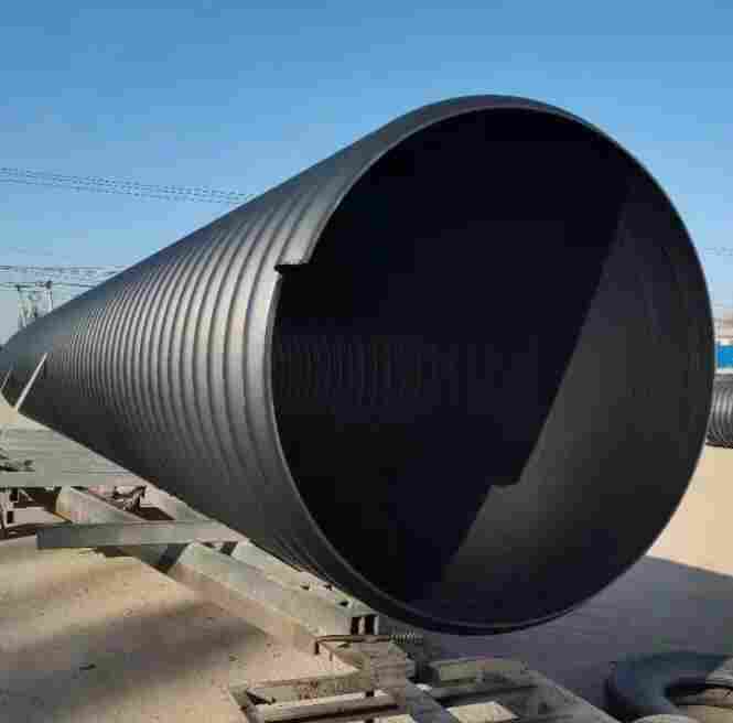 保山隆阳HDPE钢带管-HDPE钢带增强波纹管-DN500钢带管