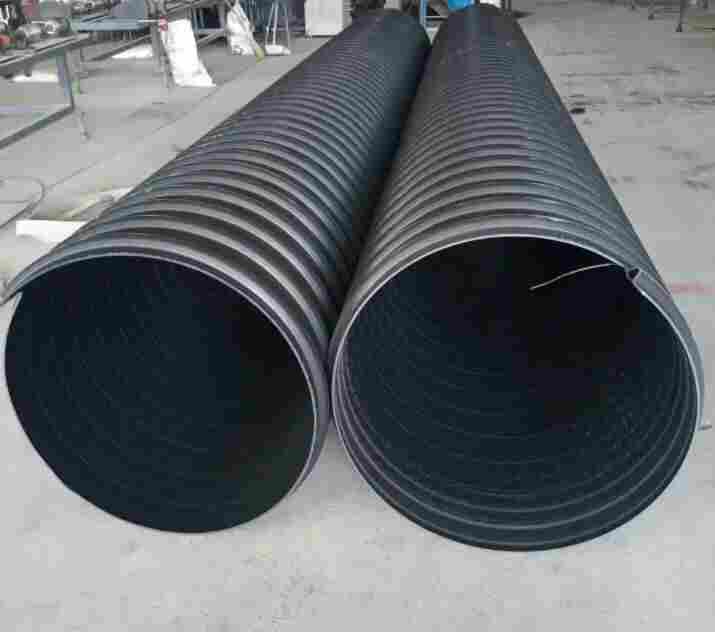 云南迪庆德钦HDPE钢带管-HDPE钢带增强波纹管-DN500钢带管