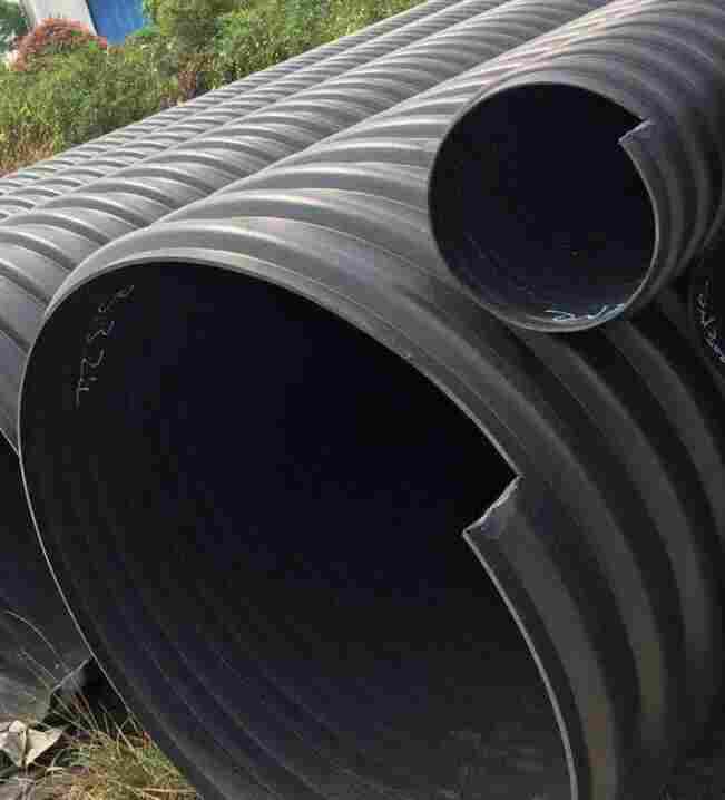 姚安HDPE钢带管-HDPE钢带增强波纹管-DN500钢带管