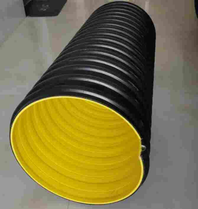 云南迪庆德钦HDPE钢带管-HDPE钢带增强波纹管-DN500钢带管