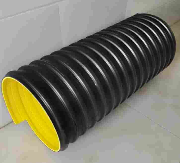 云南昆明禄劝HDPE钢带管-HDPE钢带增强波纹管-DN500钢带管