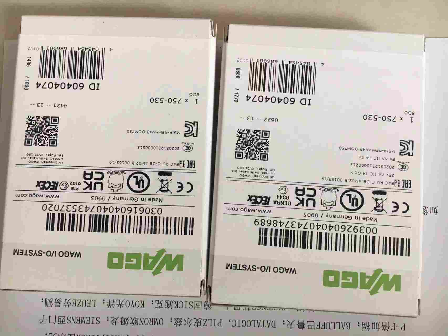 有货WAGO万可模拟量输入模块750-455/025-000