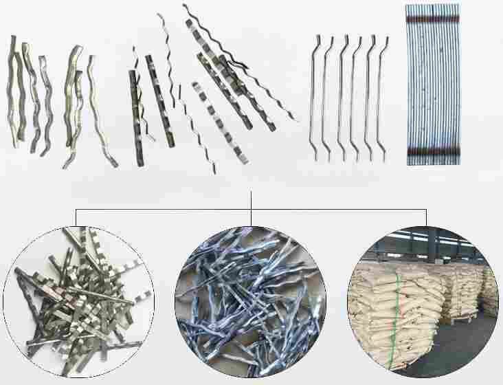 怒江钢纤维35X0.7-剪切波浪形钢纤维-冷拉断勾钢纤维