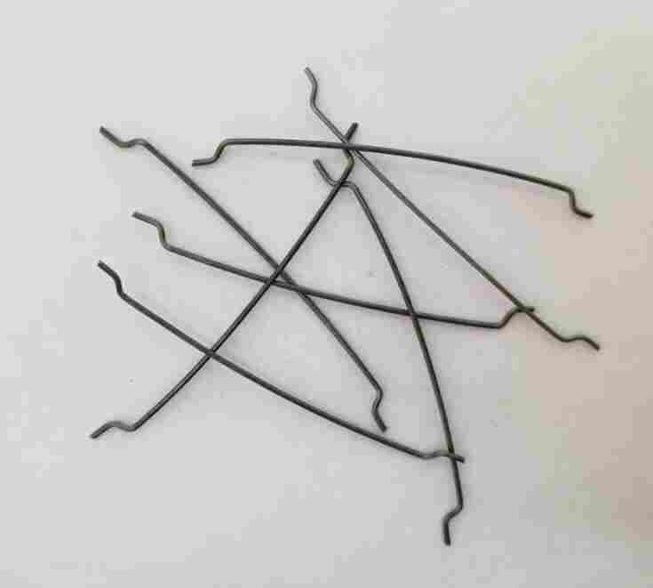 巍山钢纤维35X0.7-剪切波浪形钢纤维-冷拉断勾钢纤维