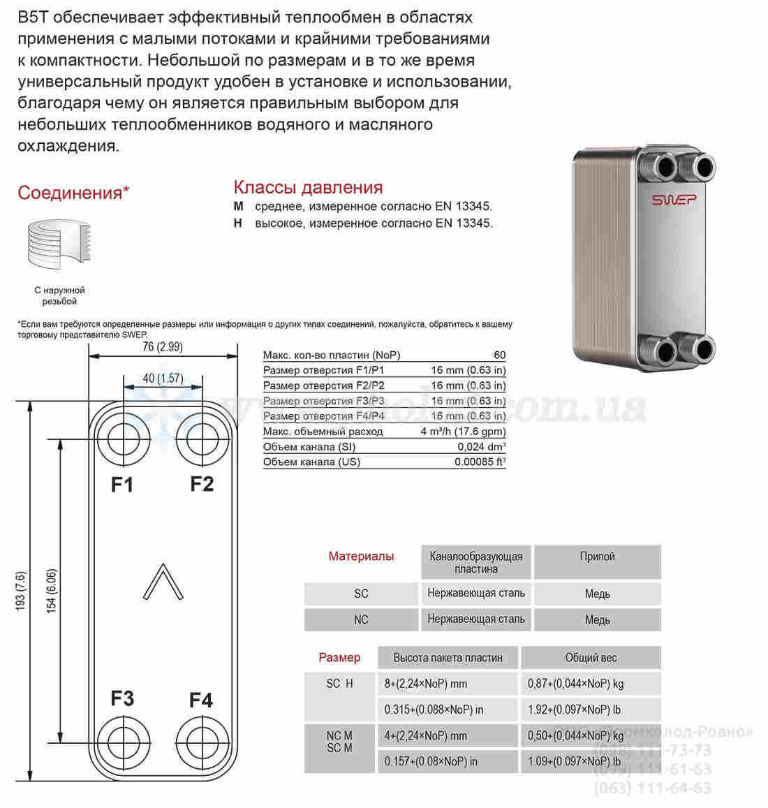 系列 SWEP冷却器 B120THx30/1P-SC-M