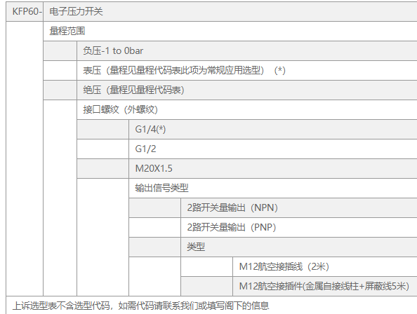 KEWILL压力变送器KFP60-GB1001G141SB