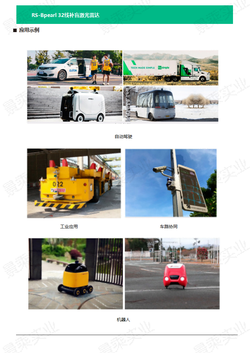 Robosense32线补盲激光雷达RS-Bpearl
