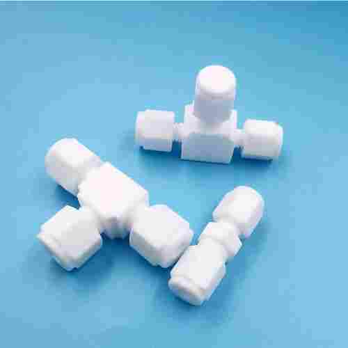 四氟接头卡套二通耐酸耐高温