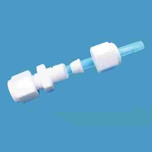 四氟接头卡套二通耐酸耐高温