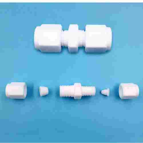 四氟接头卡套二通耐酸耐高温