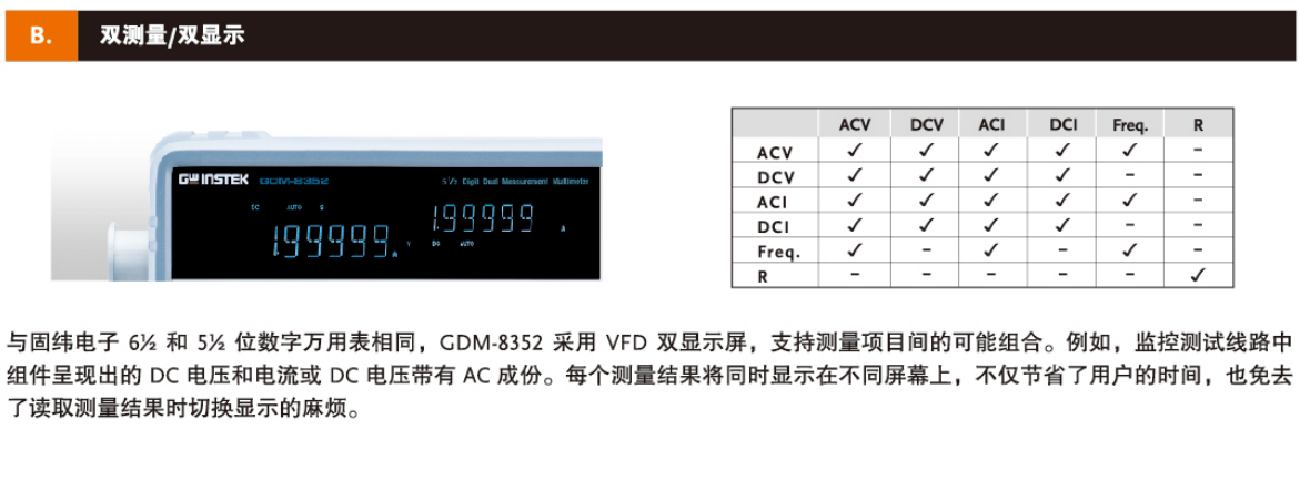 GDM-8352 台式数字万用表 