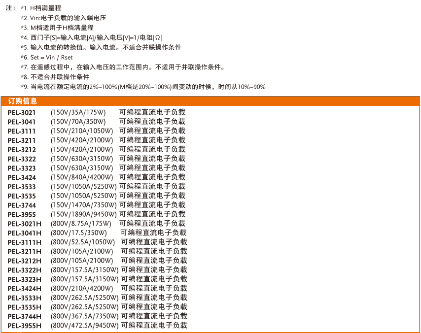 PEL-2000A系列直流负载