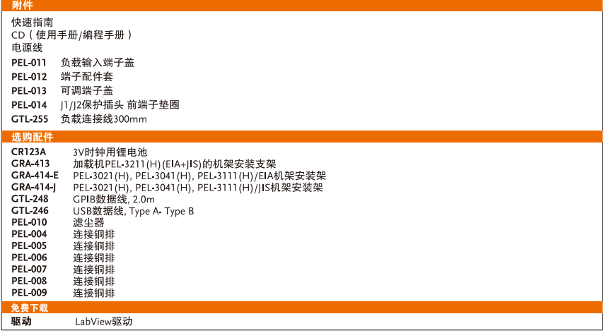 PEL-2000A系列直流负载