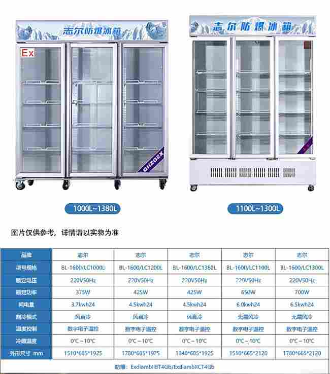 广东阳江实验室用志尔防爆冰箱厂家一台
