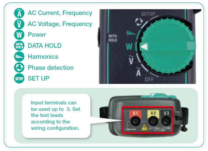  钳形功率计KEW 2062BT