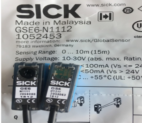 现货SICK施克光电开关GSE6-P1112漫反射型