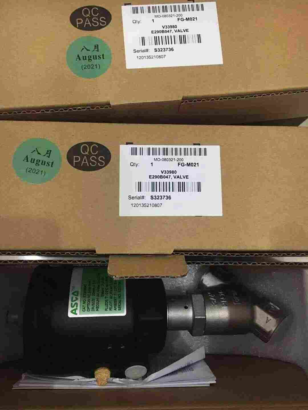 美国ASCO气动角座阀E290B053详细特点