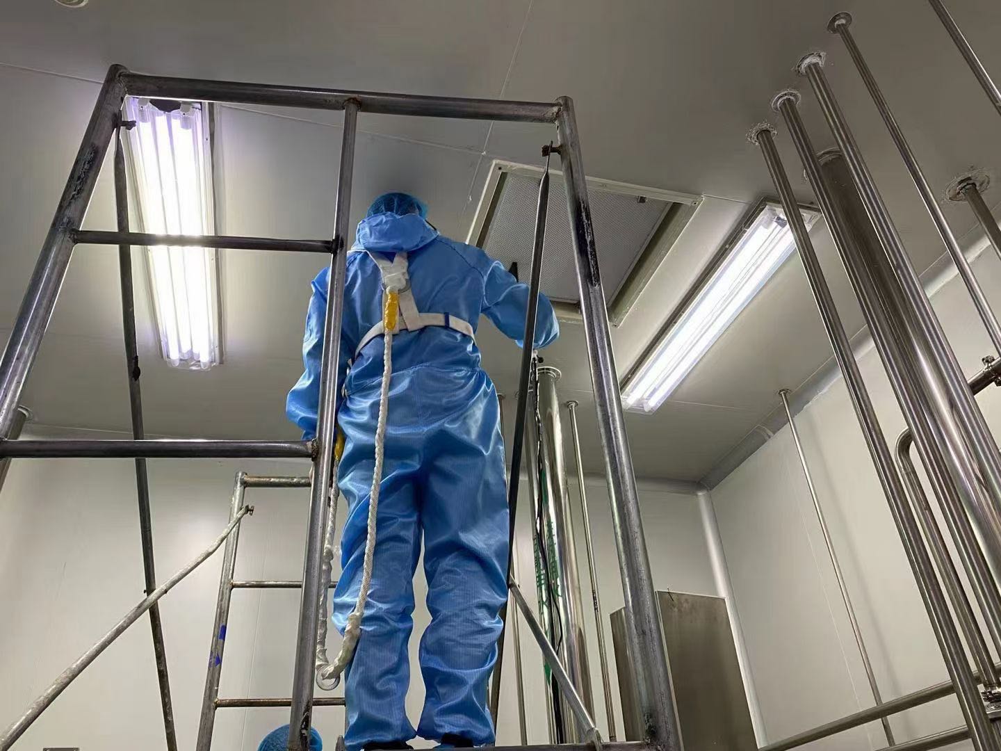 河南省许昌市医疗器械生产车间GMP洁净室的洁净度检测年检项目--山西安衡检测