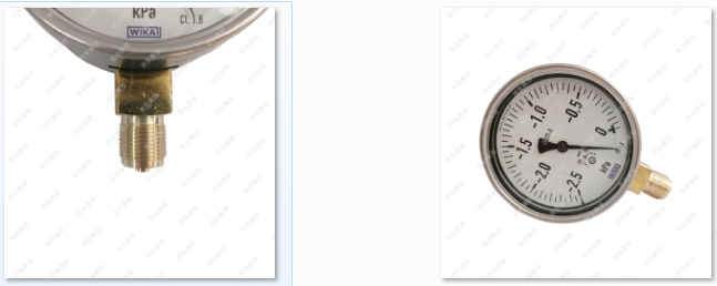 威卡612.20.063膜盒压力表0-2.5KPa WIKA膜盒压力表 铜合金 不锈钢外壳