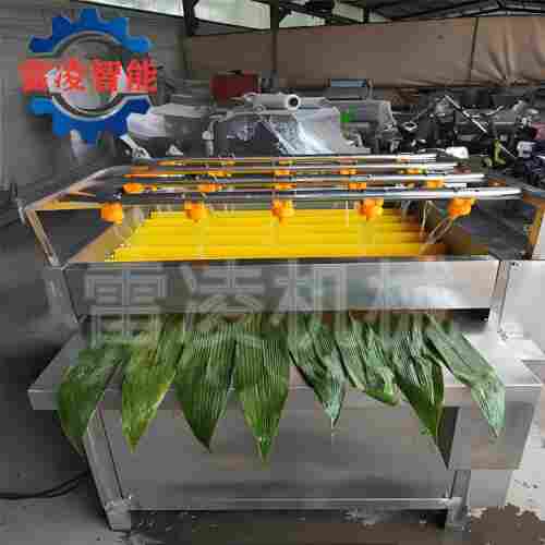 毛辊粽叶清洗机 全自动荷叶清洗机 粽子加工设备