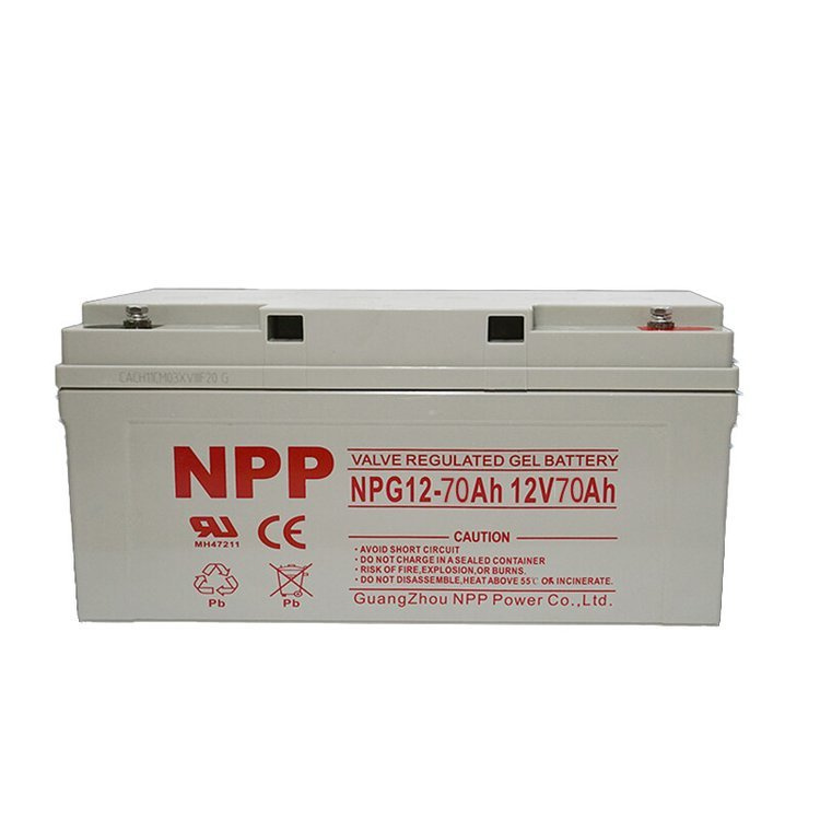 NPP耐普蓄电池NPG12-70性能参数12V70AH铅酸储能电池