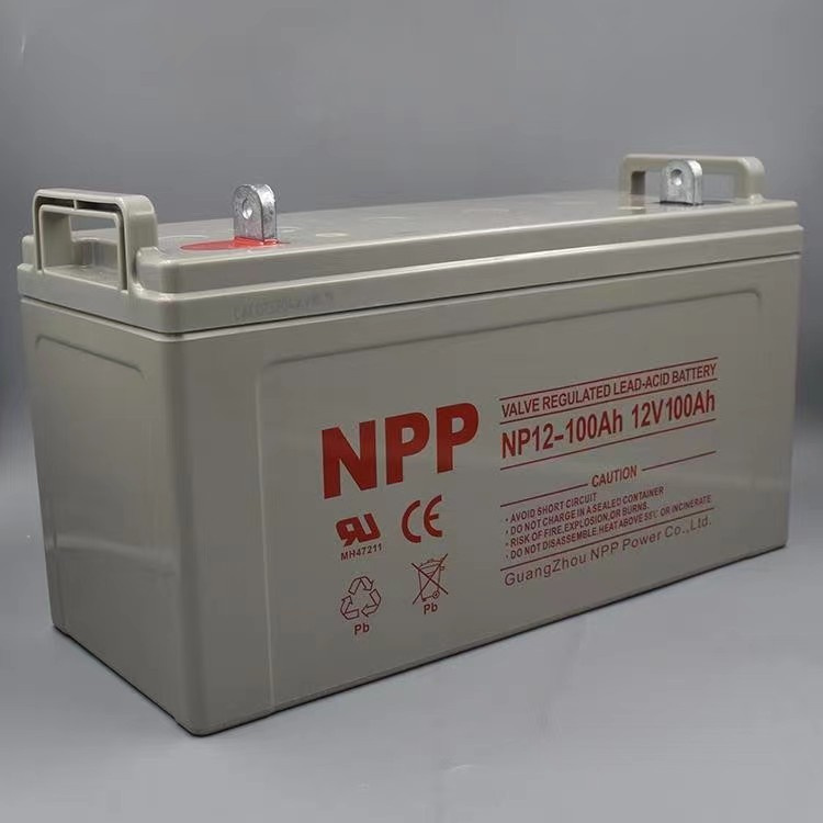 NPP耐普蓄电池NPG12-100 12V100AH铅酸储能电池安装参数
