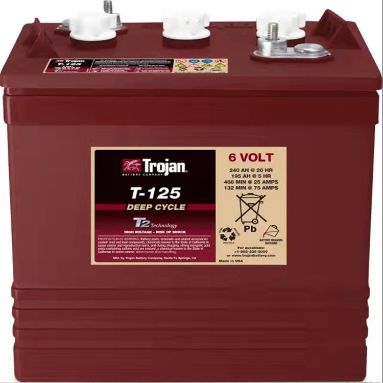 Trojan邱健蓄电池TE35 6V245AH观光旅游车扫地机应用