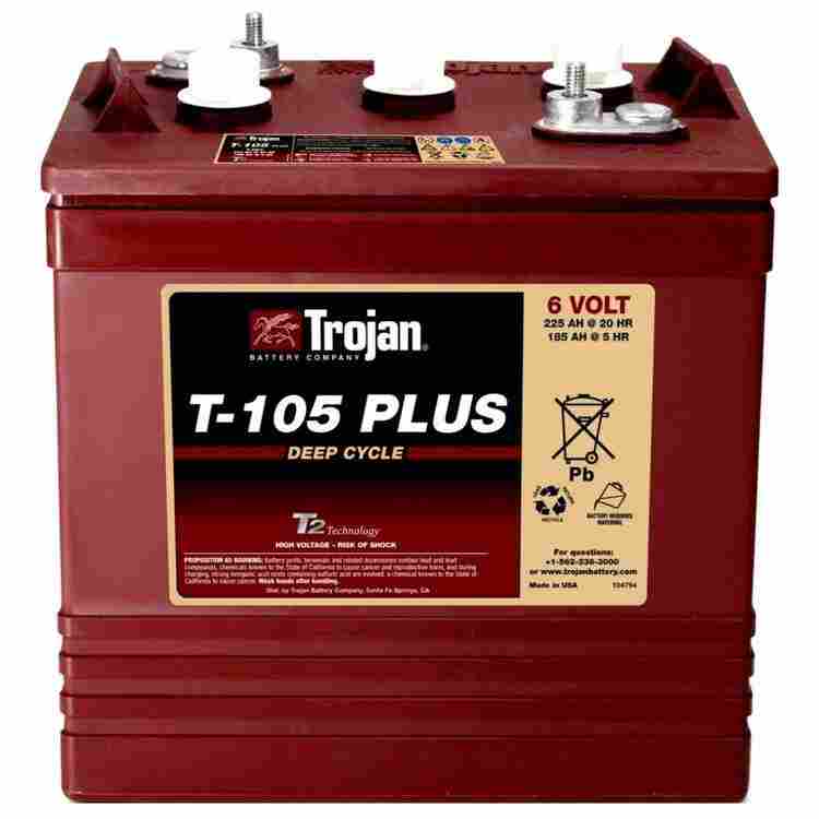 邱健蓄电池T-125 6V240AH高尔夫球车应用