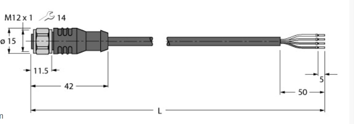 现货图尔克传感器RKCV4.4T-20/TEL
