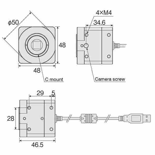 HOZAN 日本宝山 工业相机 L-834