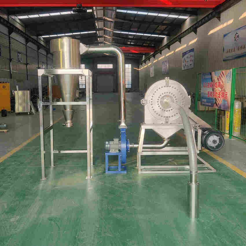 不锈钢脉冲除尘粉碎机 膨化燕麦片粉碎机