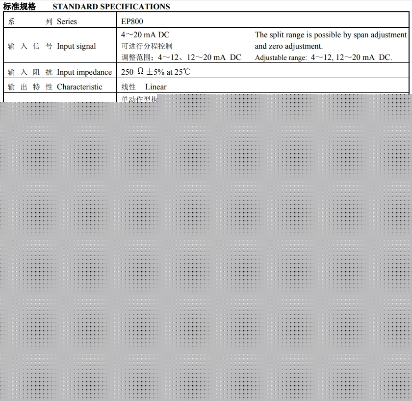KOSO工装电气定位器EP800价格优惠原装现货