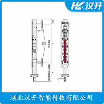 頂裝磁翻柱液位計UHZ-21J612 漢開