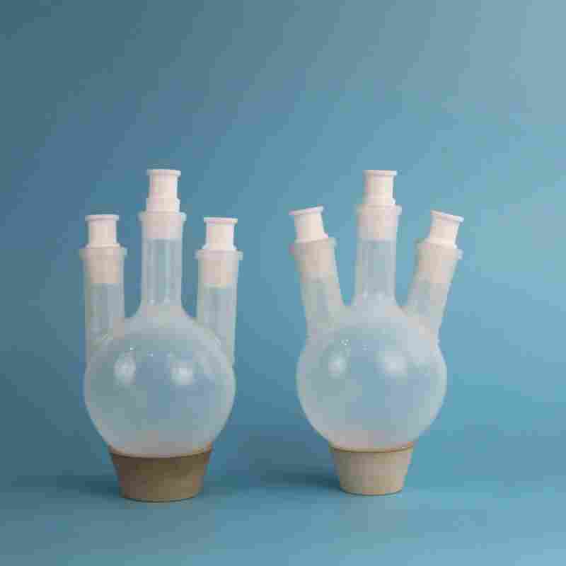 PFA燒瓶進口透明氟塑料三頸燒瓶 