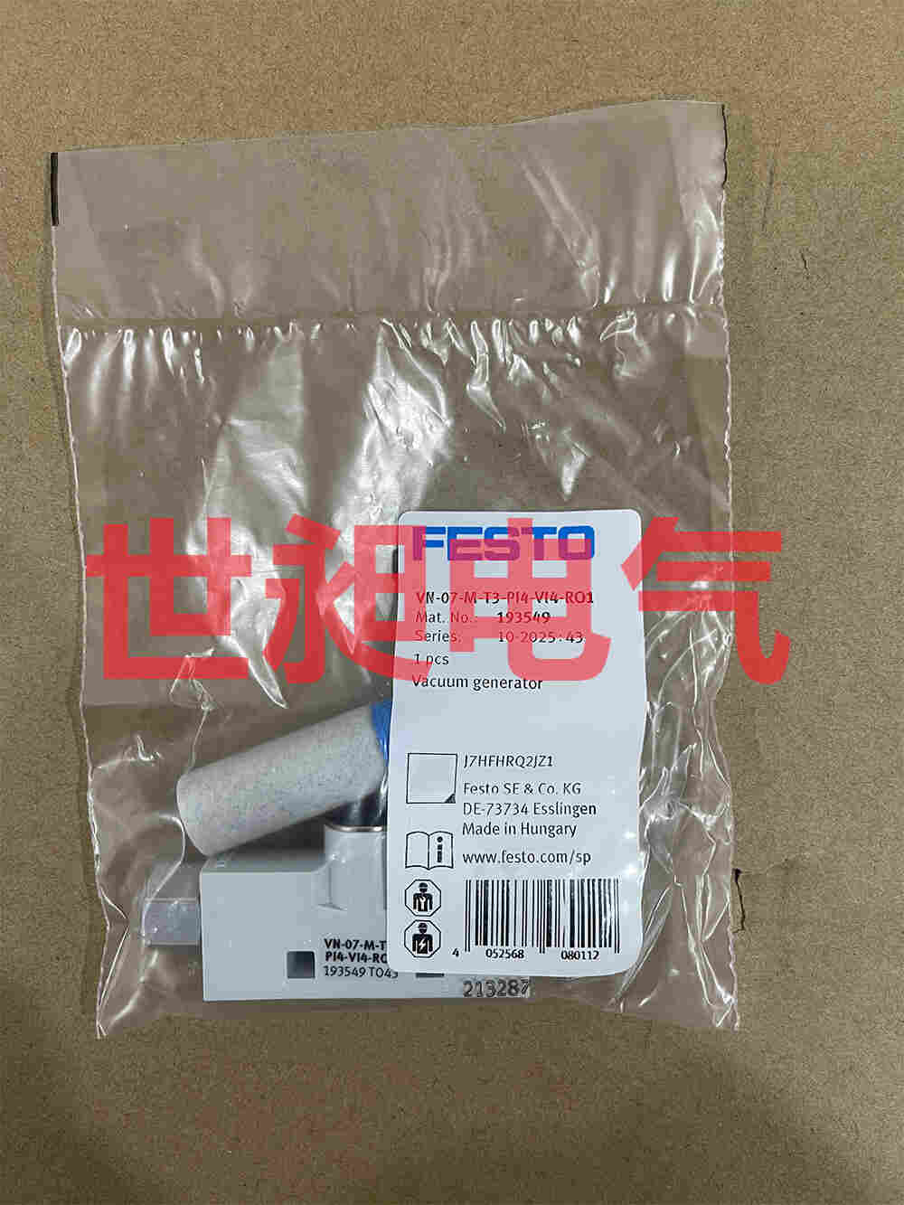 德國FESTO費斯托真空發生器VN-07-M-T3-PI4-VI4-R01 193549