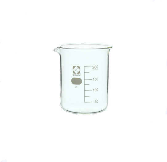 SIBATA柴田科学 010020-200A 带刻度烧杯 200mL 10个装