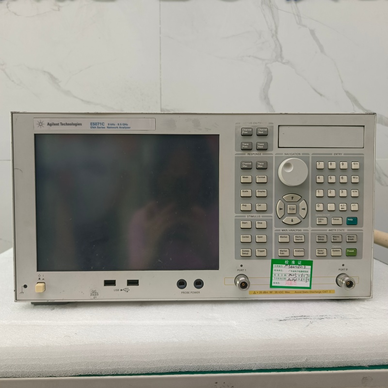 实测可用实验室退役keysight是德E5071C网络分析仪