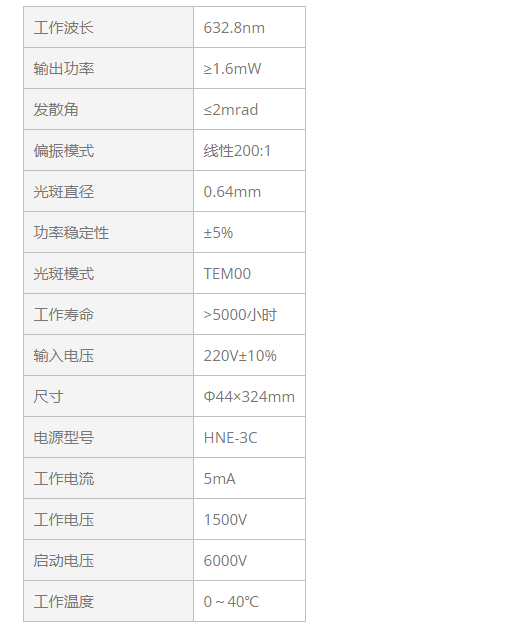 KEWLAB HNR016P 氦氖激光器
