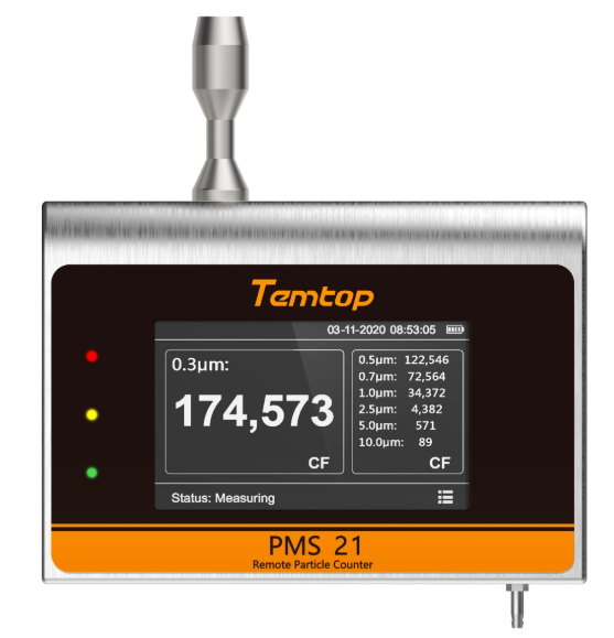 TEMTOP LPC-3016 尘埃粒子检测仪 GMP 车间 锂电洁净环境监测选型