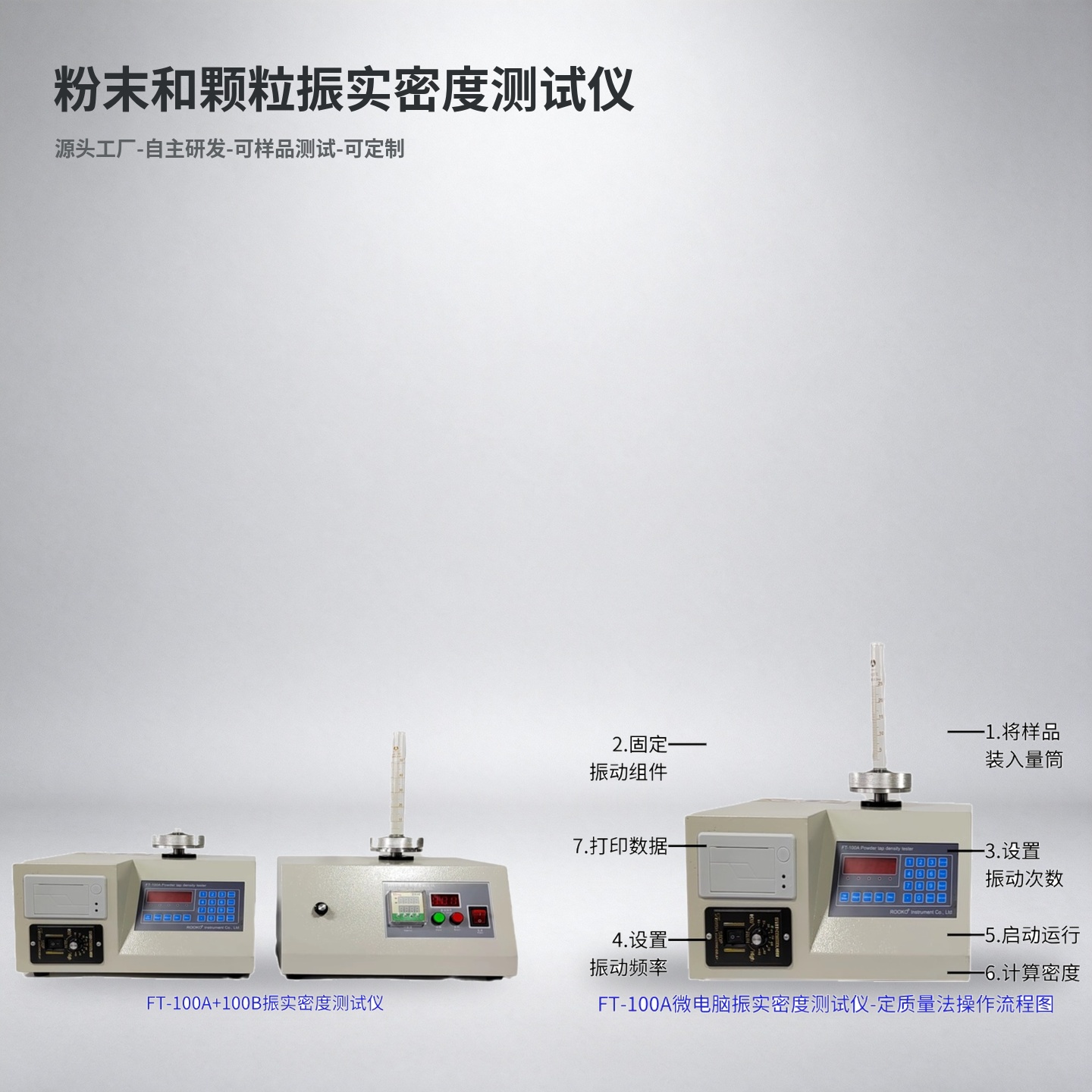 振实密度测试仪工况运行条件说明