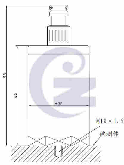 CZ891风机振动测量传感器尺寸图